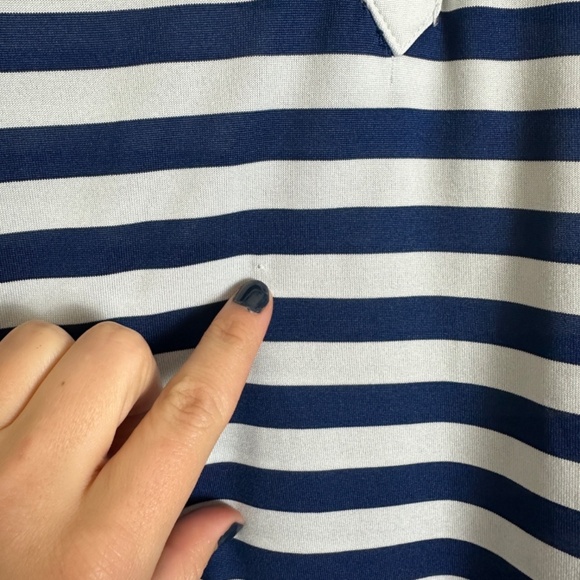 Bald Head Blues Short Sleeve Striped Golf Polo Black Stone Golf Course Men XL - Picture 4 of 7